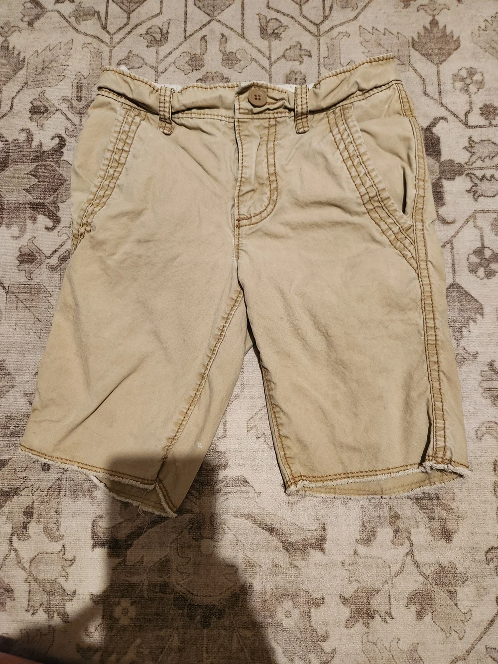 Old Navy Boys Tan Cargo-Style Shorts